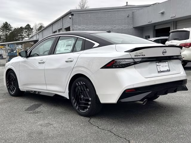 2026 Aspen White/Super Black Nissan Sentra SR FWD Sedan