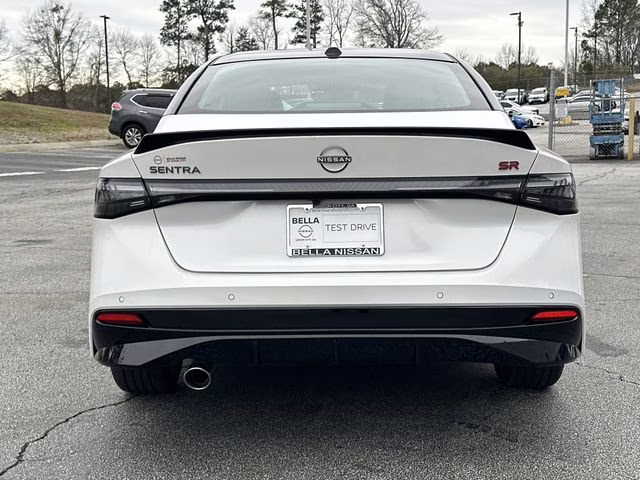 2026 Aspen White/Super Black Nissan Sentra SR FWD Sedan