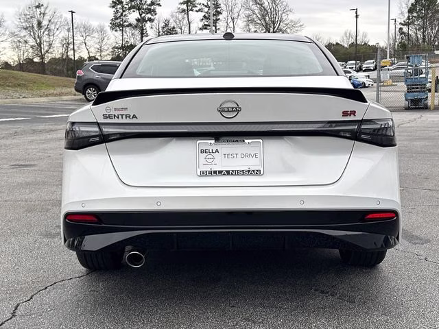 2026 Aspen White/Super Black Nissan Sentra SR FWD Sedan