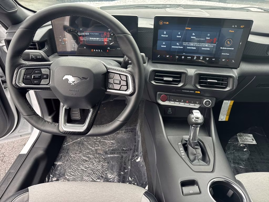 2025 Oxford White Ford Mustang EcoBoost RWD Coupe