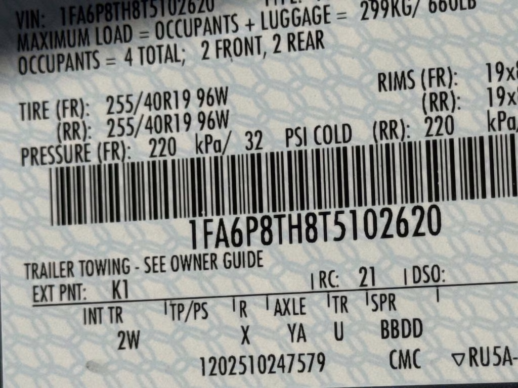 2026 Vapor Blue Ford Mustang EcoBoost RWD Coupe