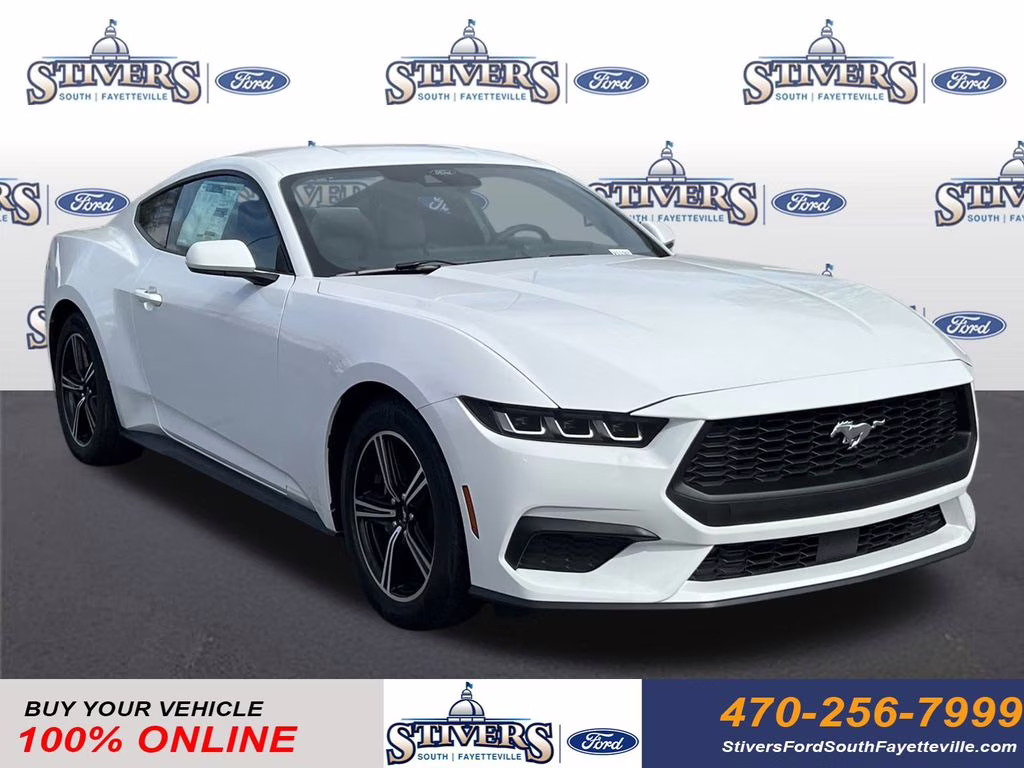2025 Oxford White Ford Mustang EcoBoost RWD Coupe