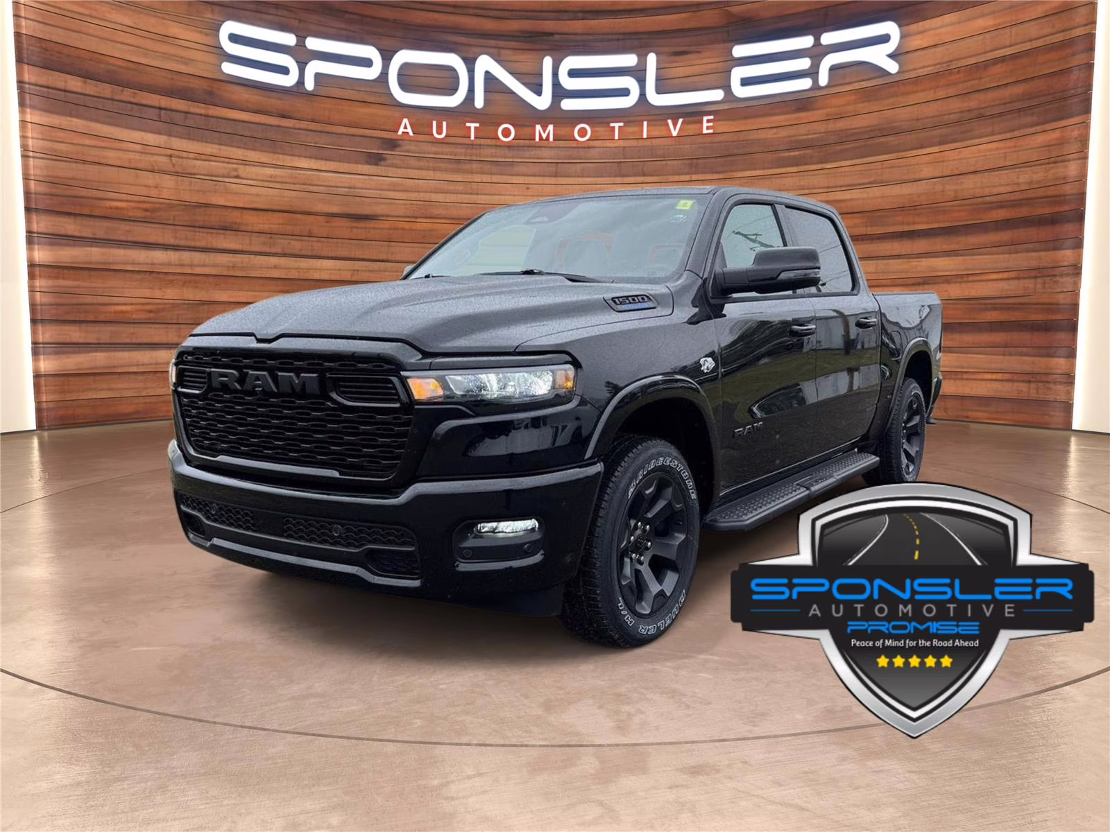 2026 Diamond Black Crystal Pearlcoat Ram 1500 Big Horn 4X4 Truck