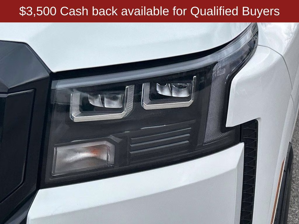 2026 Glacier White Nissan Frontier SV 4X4 Truck