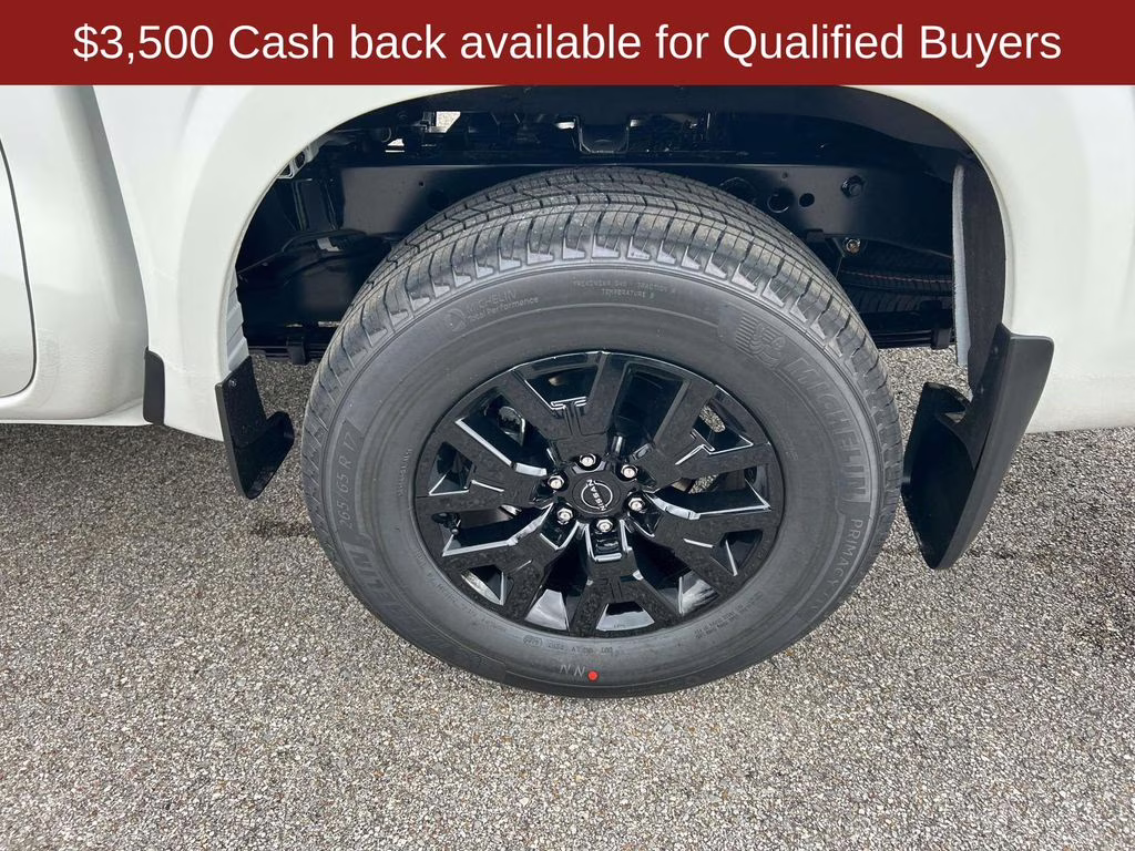 2026 Glacier White Nissan Frontier SV 4X4 Truck