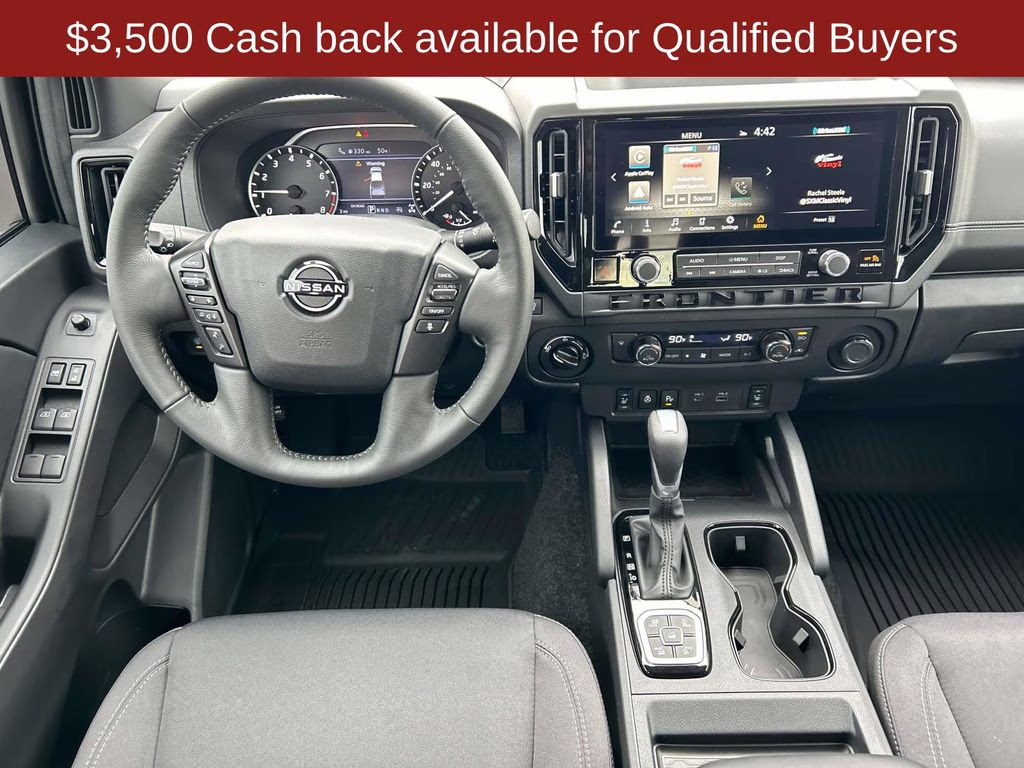 2026 Glacier White Nissan Frontier SV 4X4 Truck