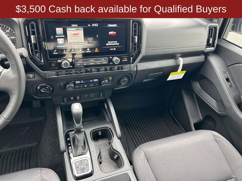 2026 Glacier White Nissan Frontier SV 4X4 Truck