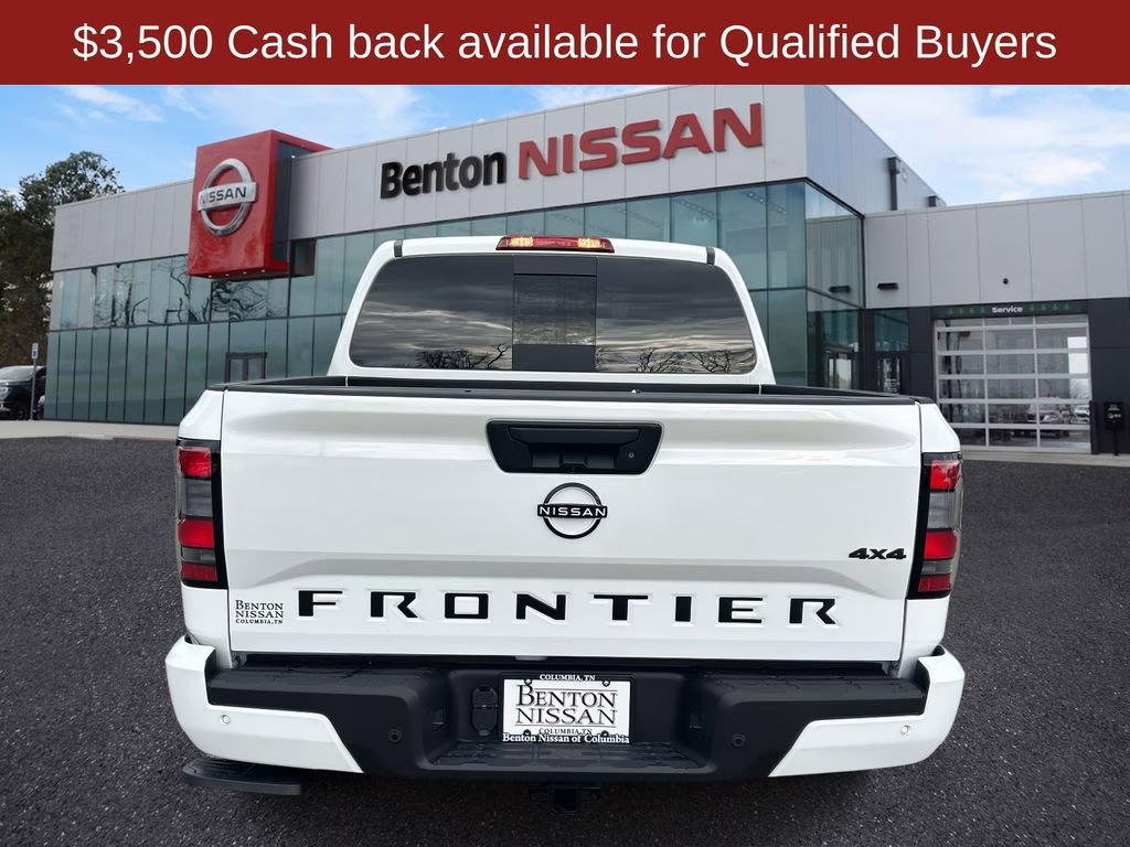 2026 Glacier White Nissan Frontier SV 4X4 Truck