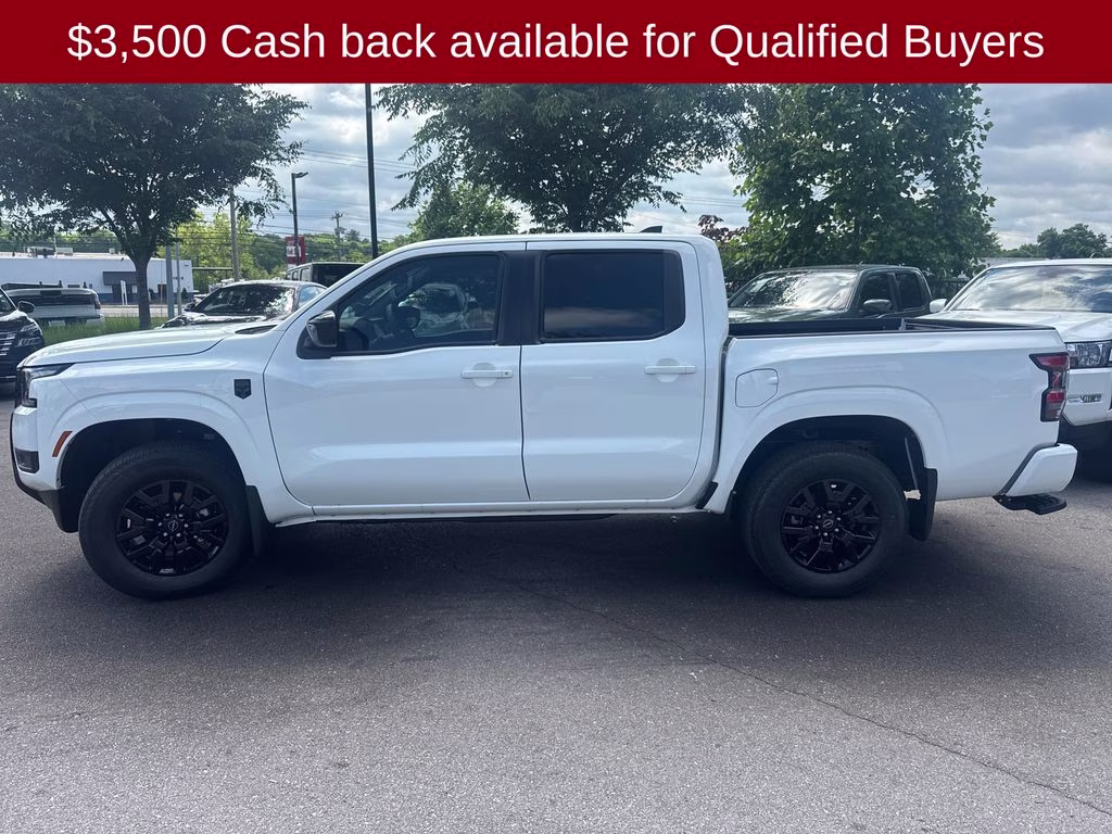 2026 Glacier White Nissan Frontier SV 4X4 Truck