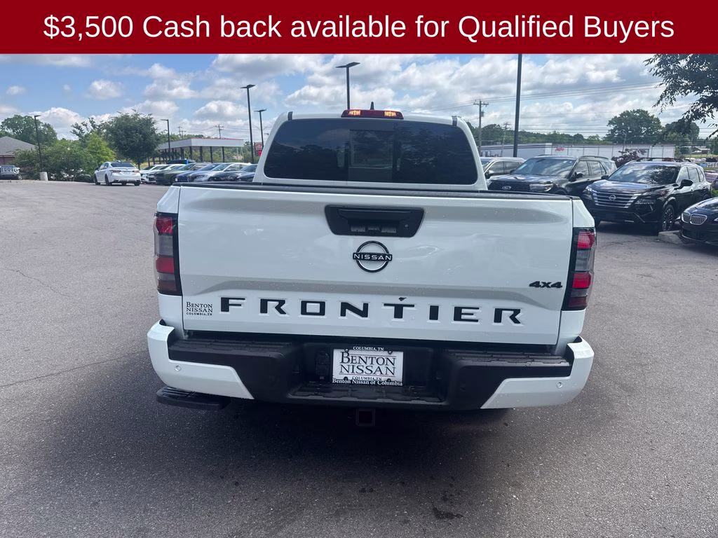2026 Glacier White Nissan Frontier SV 4X4 Truck