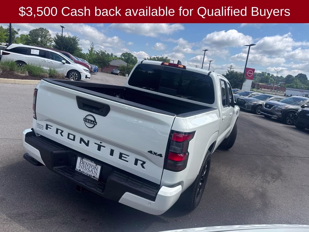 2026 Glacier White Nissan Frontier SV 4X4 Truck