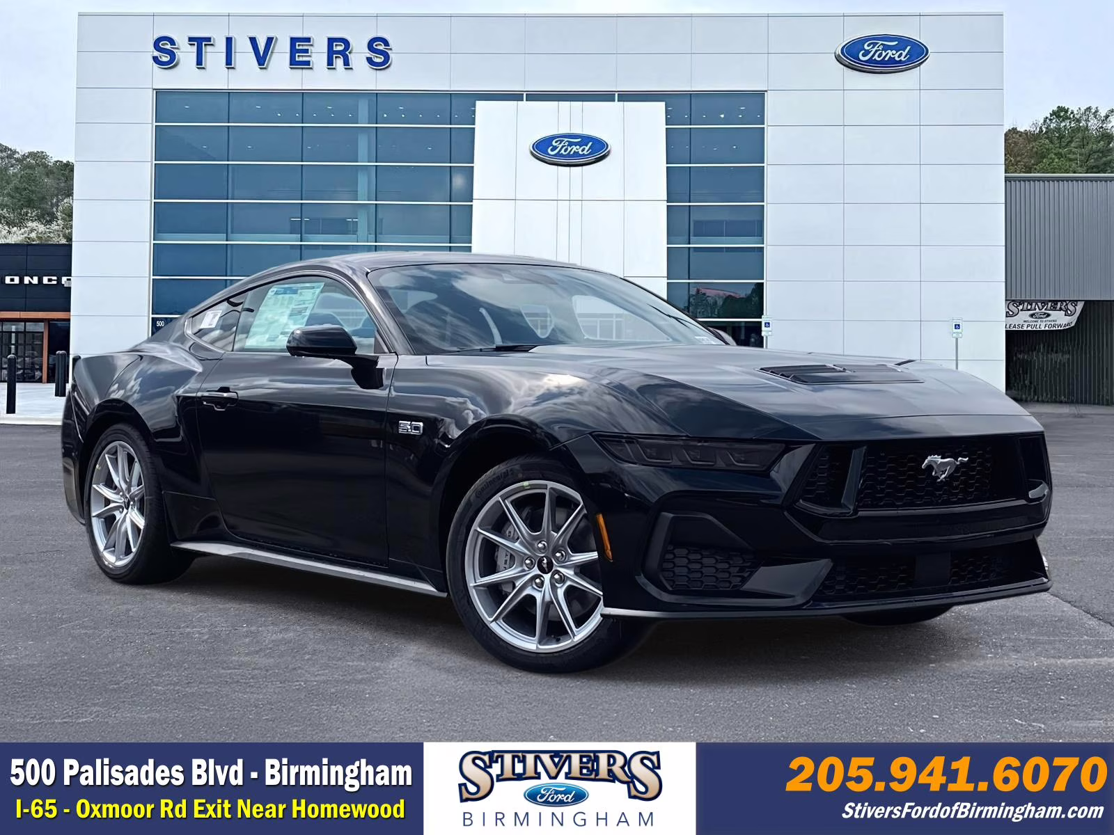 2026 Shadow Black Ford Mustang GT Premium RWD Coupe