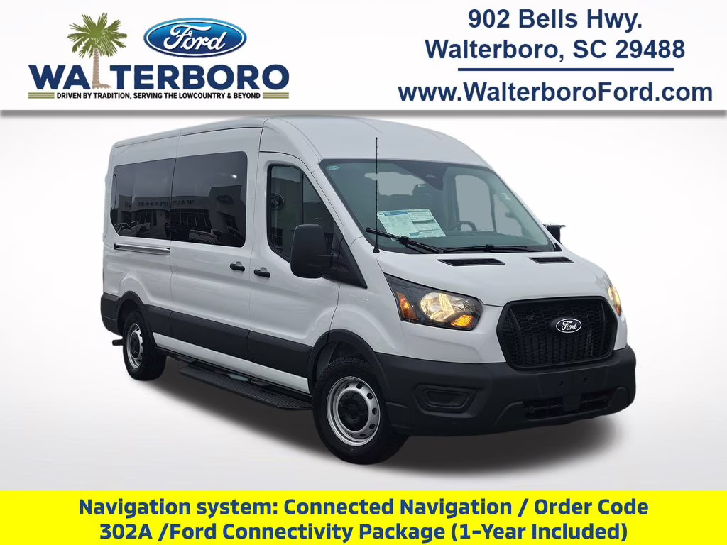 2026 Oxford White Ford Transit-350 XLT RWD Crossover