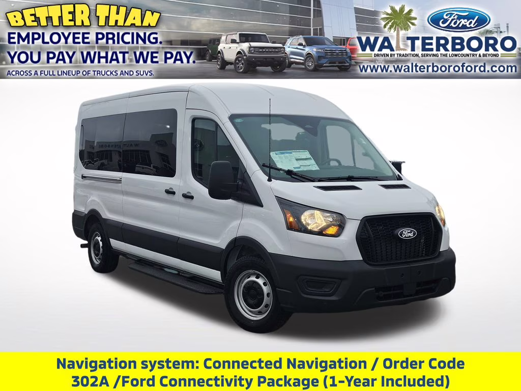 2026 Oxford White Ford Transit-350 XLT RWD Crossover