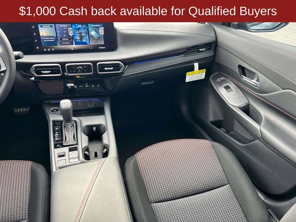 2026 Atlantic Gray/Super Black Nissan Sentra SR FWD Sedan