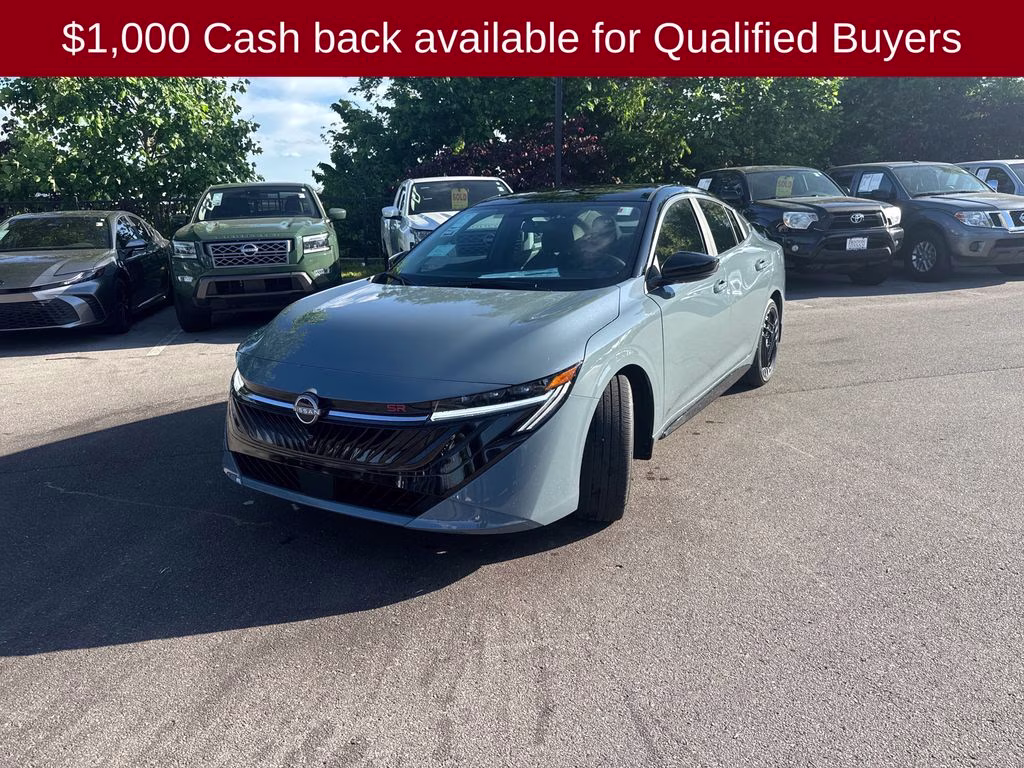 2026 Atlantic Gray/Super Black Nissan Sentra SR FWD Sedan