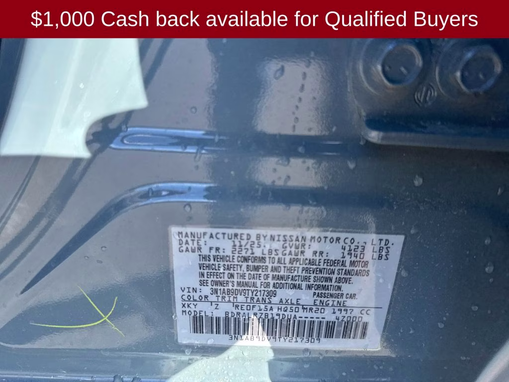 2026 Atlantic Gray/Super Black Nissan Sentra SR FWD Sedan