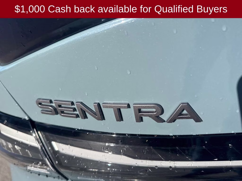 2026 Atlantic Gray/Super Black Nissan Sentra SR FWD Sedan