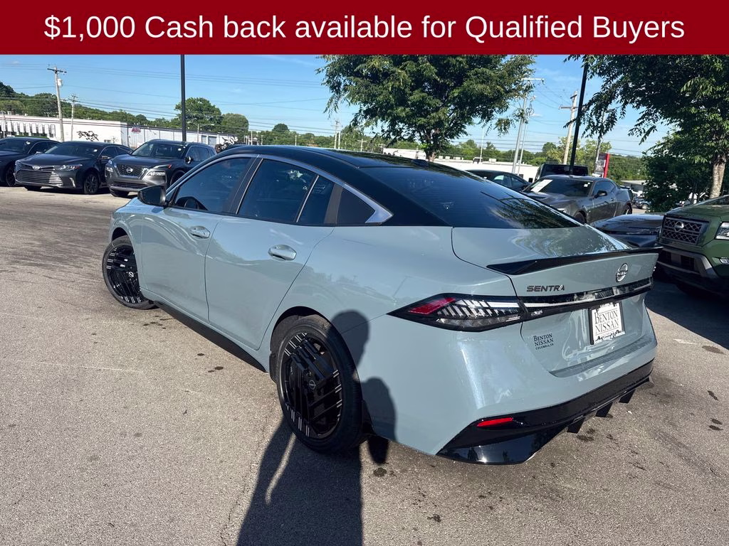 2026 Atlantic Gray/Super Black Nissan Sentra SR FWD Sedan