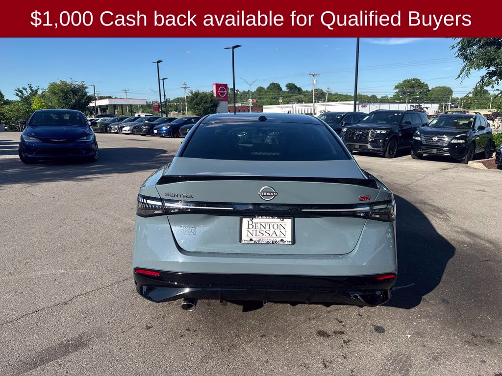 2026 Atlantic Gray/Super Black Nissan Sentra SR FWD Sedan