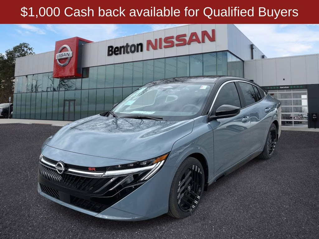 2026 Atlantic Gray/Super Black Nissan Sentra SR FWD Sedan