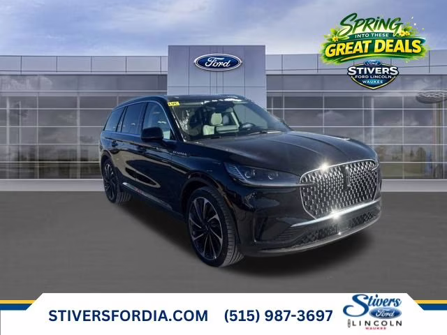 2026 Infinite Black Metallic Clearcoat Lincoln Aviator Reserve AWD SUV