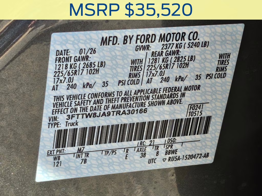 2026 Carbonized Gray Metallic Ford Maverick XLT AWD Truck