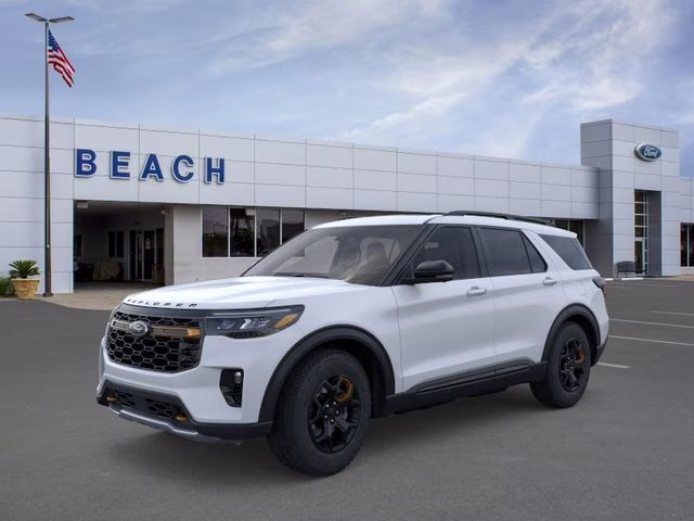 2026 Space White Metallic Ford Explorer Tremor 4X4 SUV