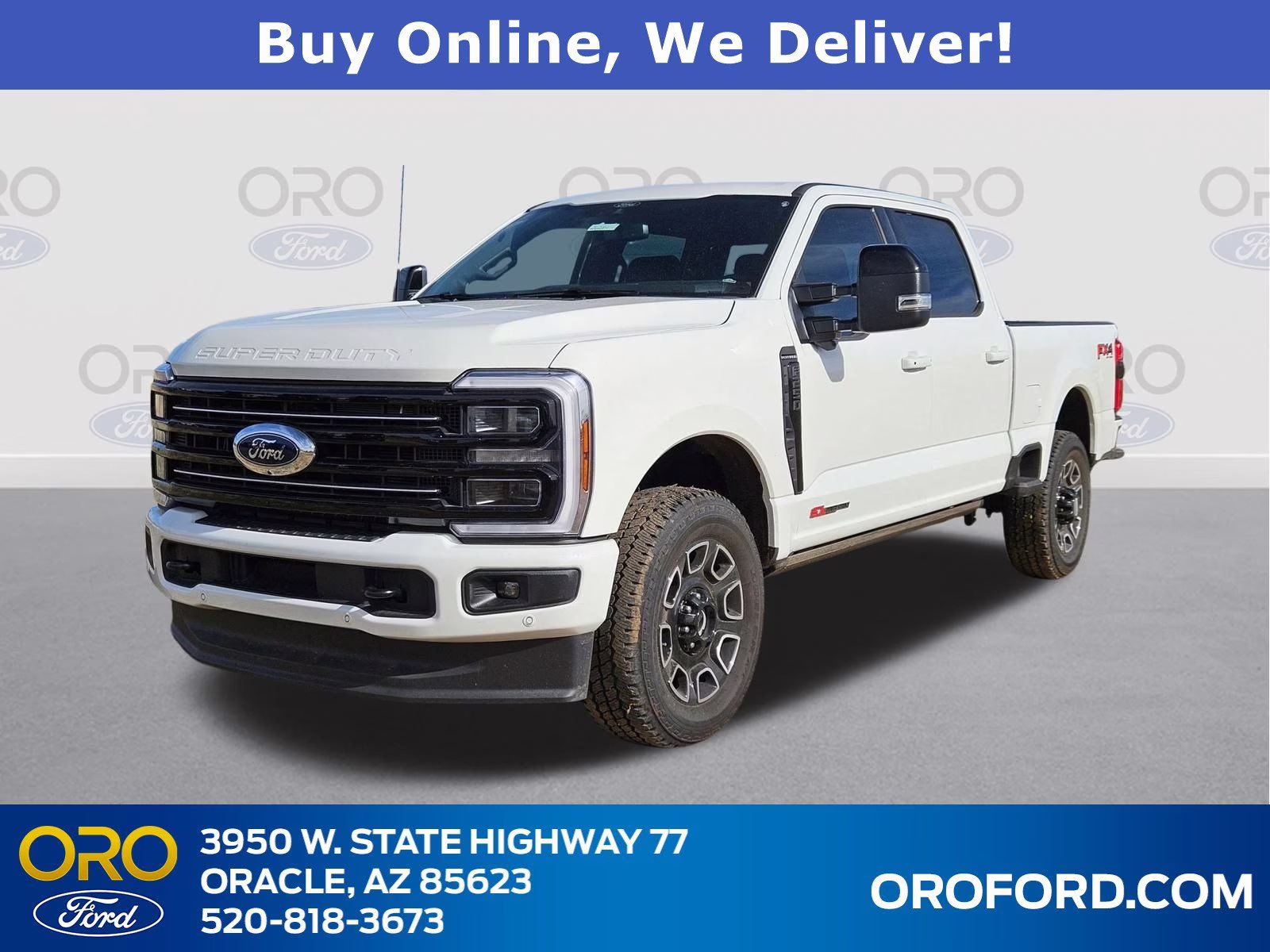 2026 White Metallic Ford Super Duty F-250 SRW Platinum 4X4 Truck