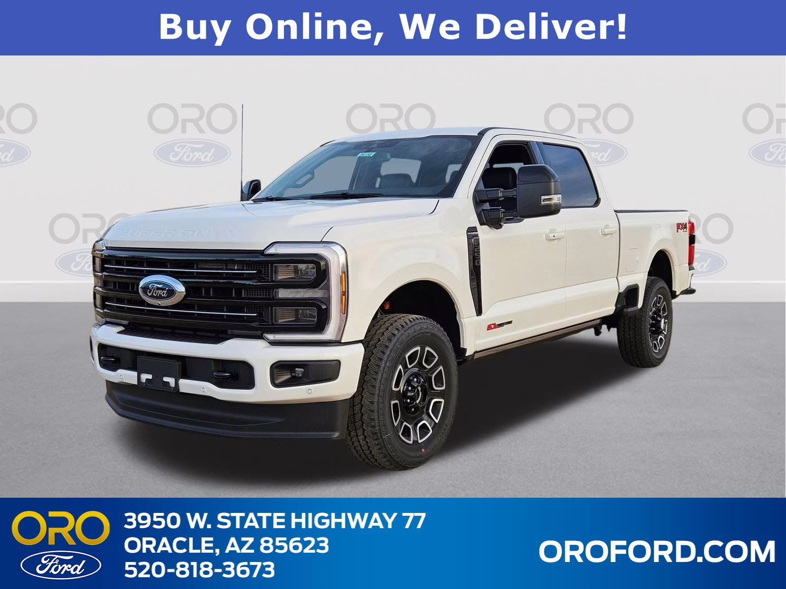2026 White Metallic Ford Super Duty F-250 SRW Platinum 4X4 Truck