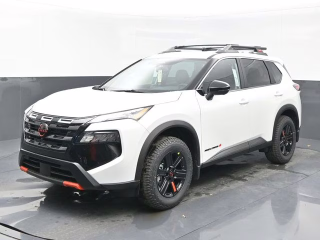 2026 Everest White Pearl Tricoat Nissan Rogue Rock Creek AWD SUV