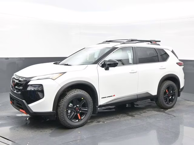 2026 Everest White Pearl Tricoat Nissan Rogue Rock Creek AWD SUV