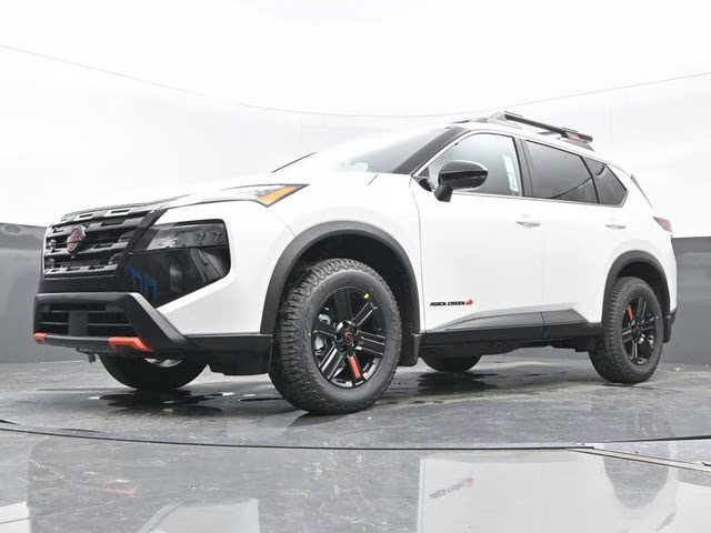 2026 Everest White Pearl Tricoat Nissan Rogue Rock Creek AWD SUV