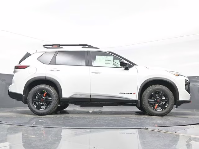 2026 Everest White Pearl Tricoat Nissan Rogue Rock Creek AWD SUV