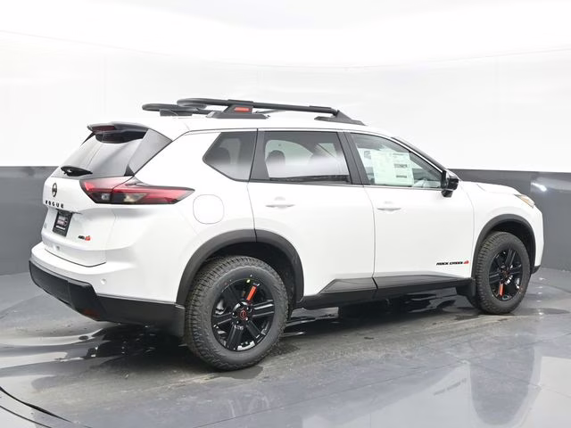 2026 Everest White Pearl Tricoat Nissan Rogue Rock Creek AWD SUV