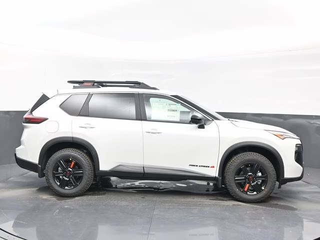 2026 Everest White Pearl Tricoat Nissan Rogue Rock Creek AWD SUV