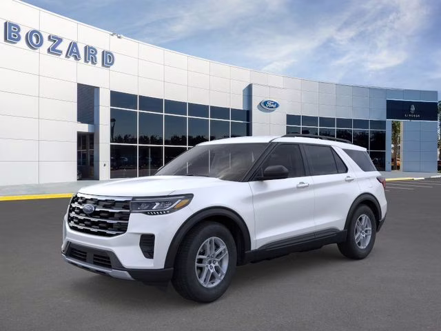 2026 Star White Metallic Tri-Coat Ford Explorer Active RWD SUV