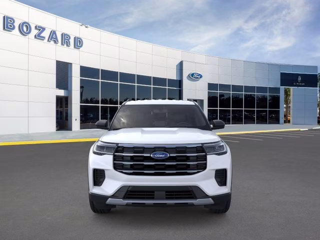 2026 Star White Metallic Tri-Coat Ford Explorer Active RWD SUV