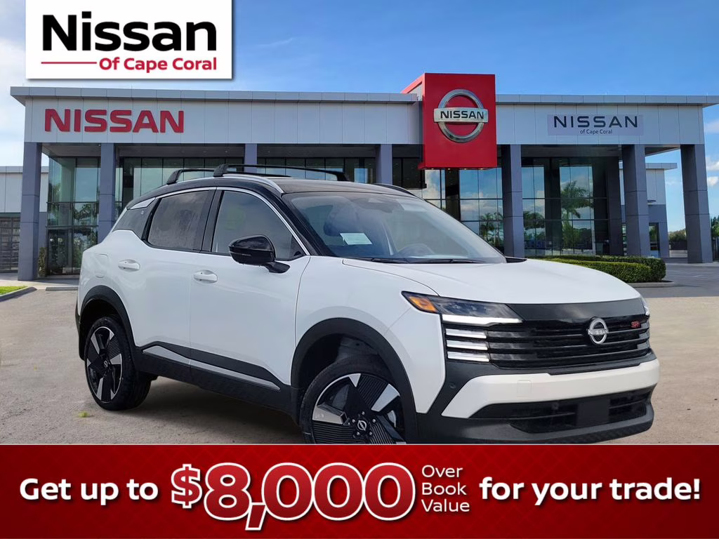 2026 Aspen White/Super Black Nissan Kicks SR FWD SUV