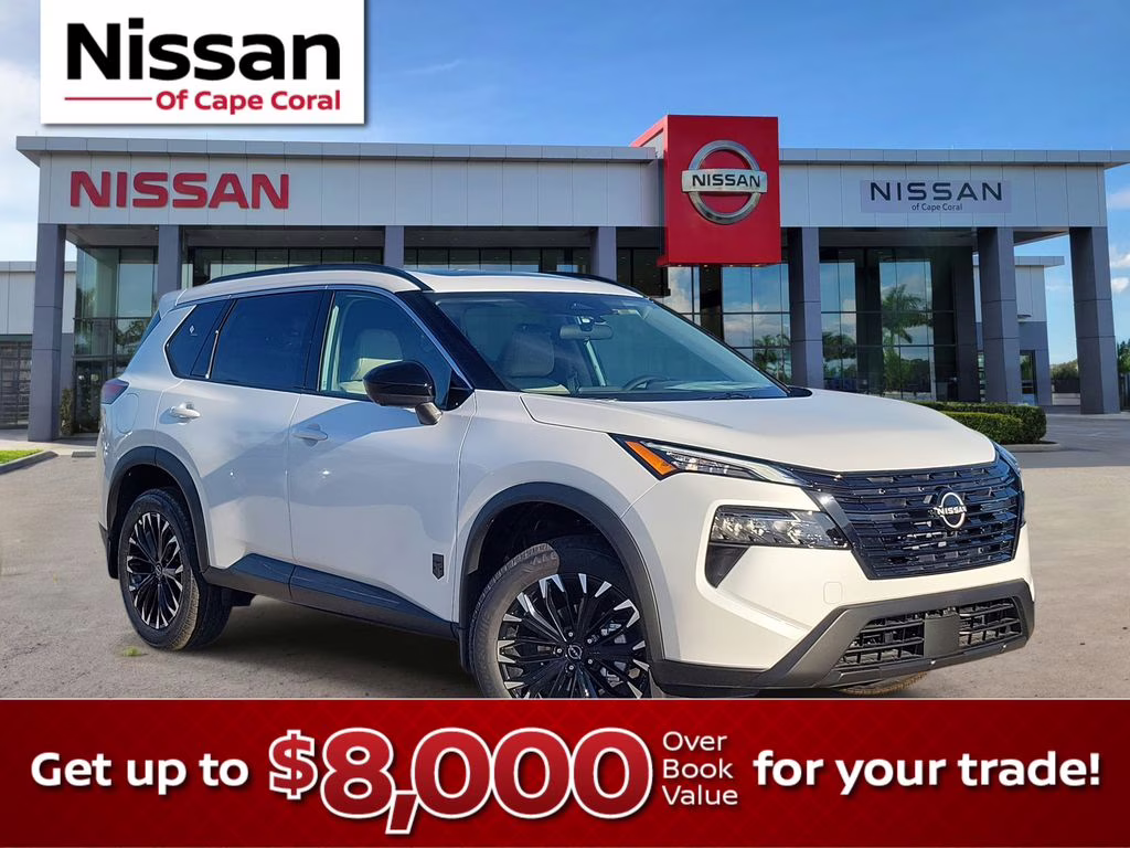 2026 Everest White Pearl Tricoat Nissan Rogue SV FWD SUV
