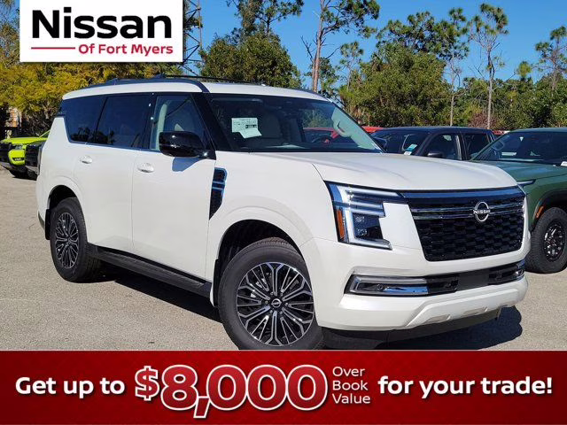 2026 Aspen White Tricoat Nissan Armada Platinum RWD SUV