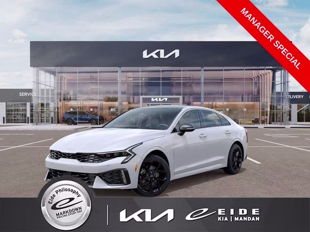 2026 Snow White Pearl Kia K5 GT-Line AWD Sedan