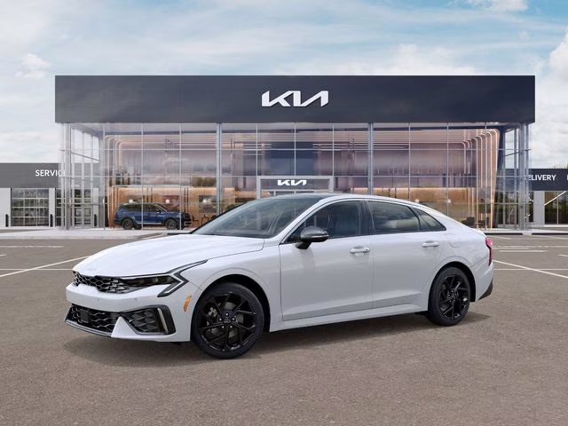 2026 Snow White Pearl Kia K5 GT-Line AWD Sedan