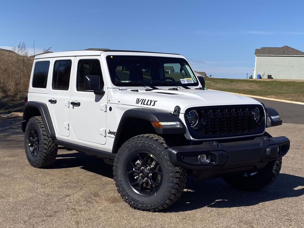 2026 bright white clearcoat Jeep Wrangler Willys 4X4 SUV