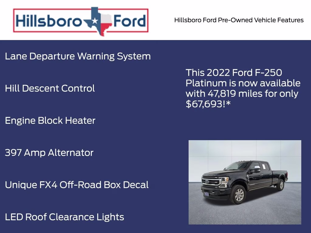 2022 Antimatter Blue Metallic Ford Super Duty F-250 SRW Platinum 4X4 Truck
