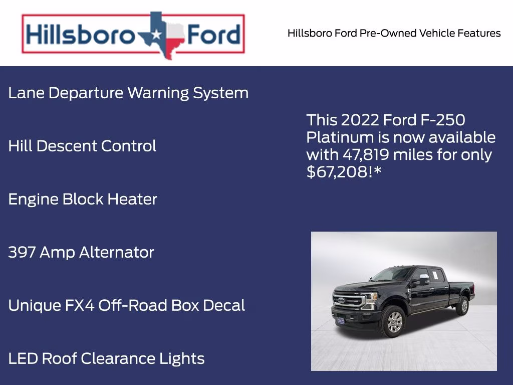 2022 Antimatter Blue Metallic Ford Super Duty F-250 SRW Platinum 4X4 Truck