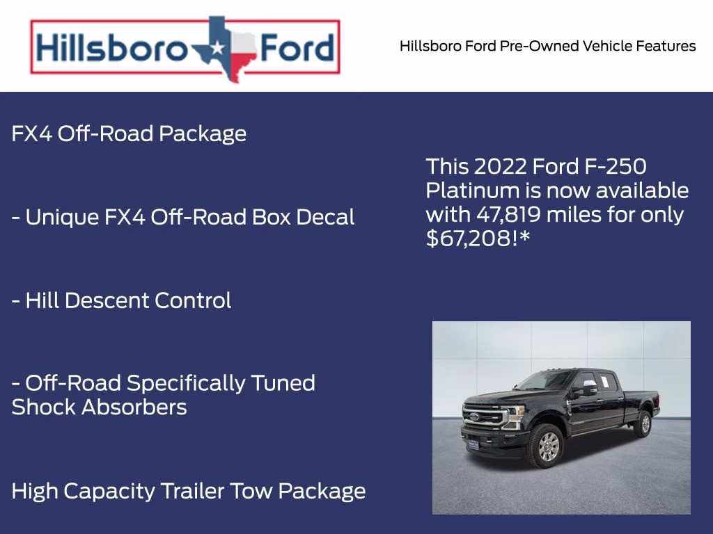 2022 Antimatter Blue Metallic Ford Super Duty F-250 SRW Platinum 4X4 Truck