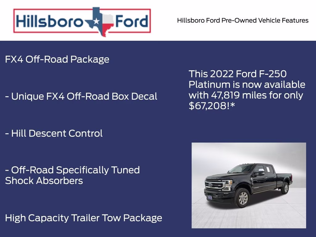 2022 Antimatter Blue Metallic Ford Super Duty F-250 SRW Platinum 4X4 Truck
