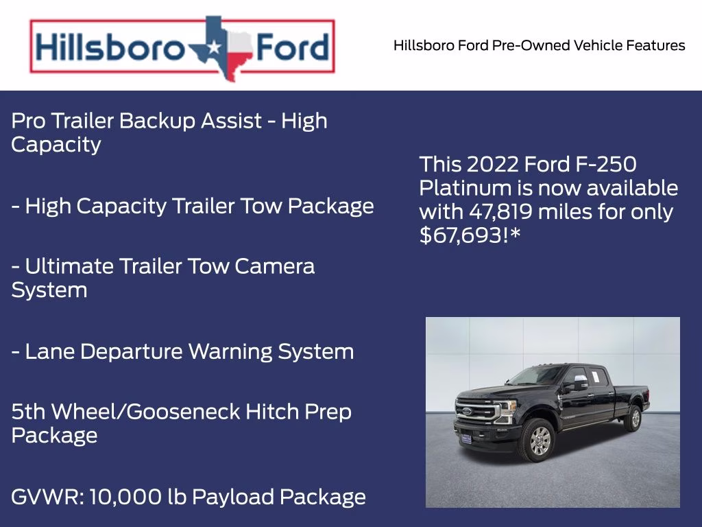 2022 Antimatter Blue Metallic Ford Super Duty F-250 SRW Platinum 4X4 Truck
