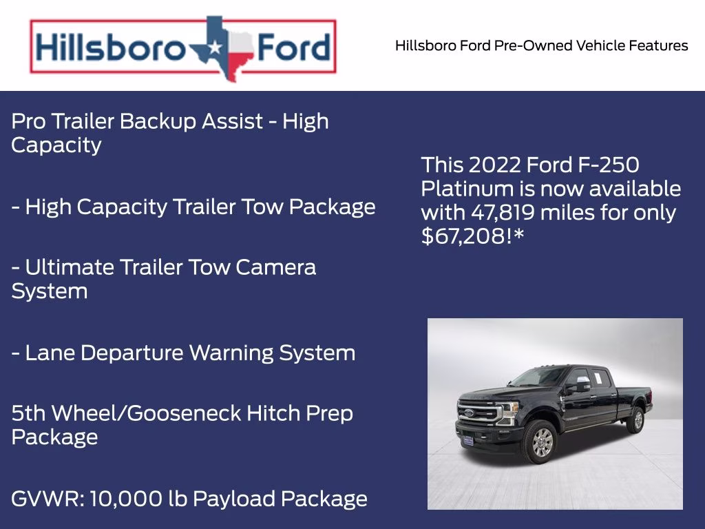 2022 Antimatter Blue Metallic Ford Super Duty F-250 SRW Platinum 4X4 Truck
